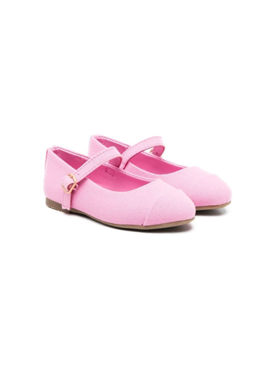 Age Of Innocence Kids' Bebe Side Buckle-fastening Ballerina Shoes In Pink