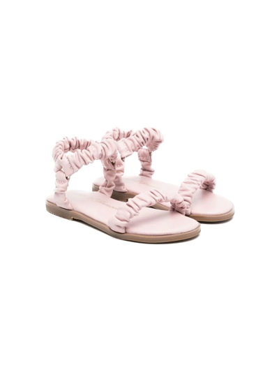Age Of Innocence Kids' Kyle Ruched Open-toe Sandals In Pink