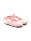 AGE OF INNOCENCE BOW-DETAIL LEATHER BALLERINA SHOES
