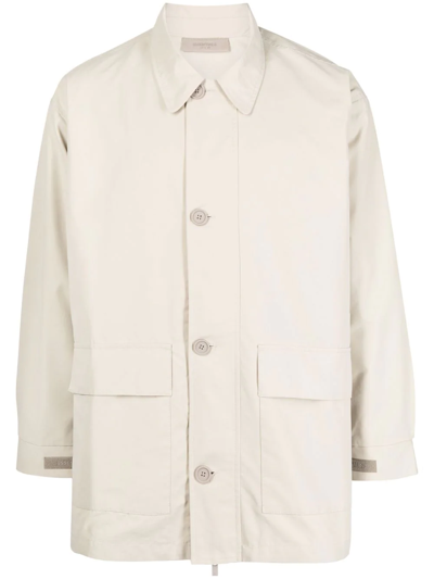 Essentials Barn Shirt Jacket In Neutrals