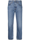 LEVI'S 501® CROPPED STRAIGHT-LEG JEANS