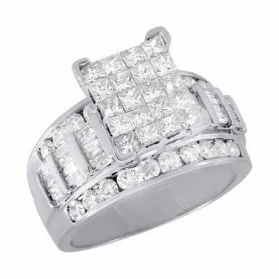 Pre-owned Jfl Diamonds & Timepieces Diamond Engagement Wedding Ring Ladies 10k White & Yellow Gold Round Cut 2 Tcw.