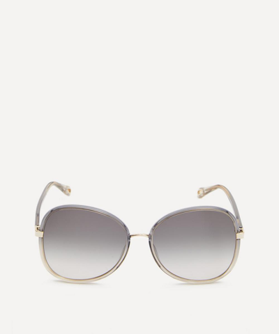 Chloé Franky Butterfly Sunglasses In Grey