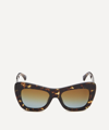 Linda Farrow X Dries Van Noten Oversized Cat-eye Sunglasses In Tortoise