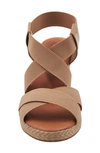Andre Assous Dalmira Wedge Sandal In Beige