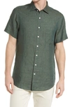 Rodd & Gunn Regular Fit Ellerslie Linen Shirt In Forest