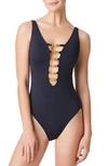 Bleu By Rod Beattie Bleu Rod Beattie Plus Size Hardware Swimsuit Women's Swimsuit In Black