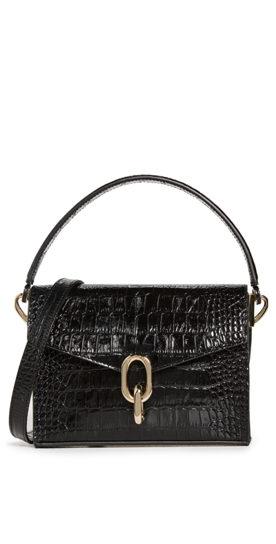 Anine Bing Mini Colette Bag In Black Embossed