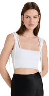 Anna October White Arta Tank Top In White