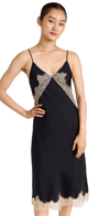 Rag & Bone Logan Lace Silk Blend Slipdress In Blk