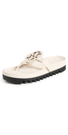 Tory Burch Miller Cloud Lug Sole Sandals In New Cream