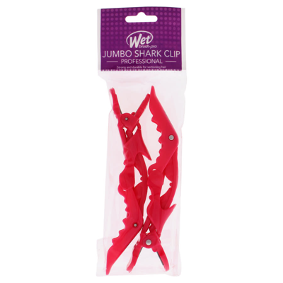 Wet Brush Jumbo Shark Clips - Pink By  For Unisex - 2 Pc Hair Clips
