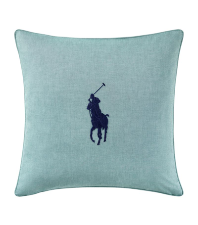 Ralph Lauren Oxford Polo Pony Cushion Cover (50cm X 50cm) In Green