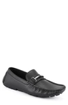 Tommy Hilfiger Men's Faux Leather Bit Loafers In Black 002