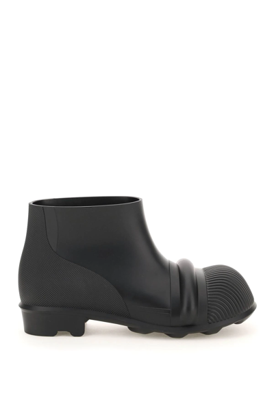 Loewe Ankle Boots In Black Rubber/plasic