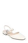 Journee Signature Amannda Ankle Strap Low Pump In White