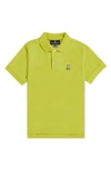 Psycho Bunny Kids' Classic Piqué Polo In 737 Fresh Citrus