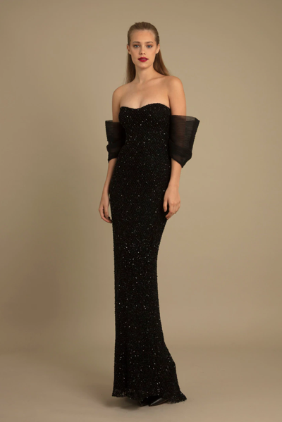 Gemy Maalouf Strapless Bow Gown
