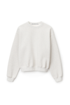 ALEXANDER WANG CREWNECK PULLOVER IN DENSE FLEECE