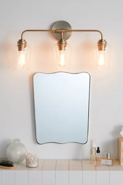 Urban Outfitters Aiden Triple Light Sconce In Gold