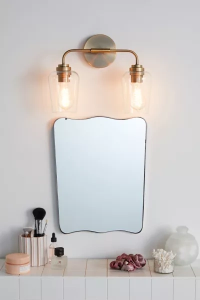 Urban Outfitters Aiden Double Light Sconce In Gold