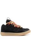 Lanvin Black Curb Low Top Leather Trainers