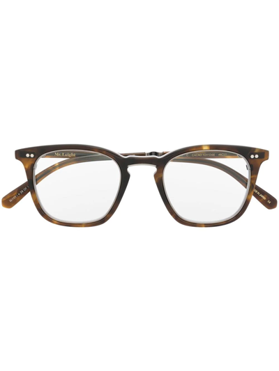Garrett Leight Tortoiseshell Square-frame Glasses
