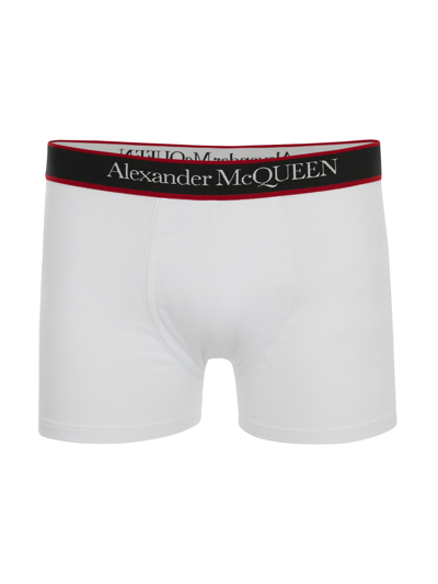 Alexander Mcqueen Logo-waist Stretch Boxer Shorts In Multi-colored