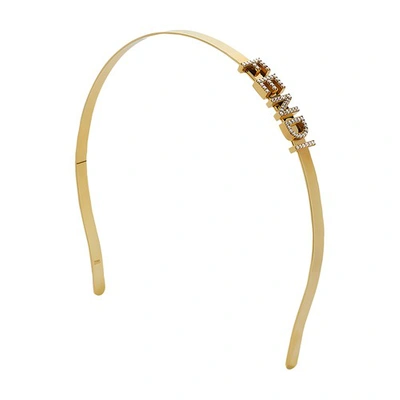 Fendi Graphy Hair Band In Or