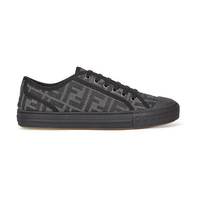 Fendi Ff Motif Low In Grey