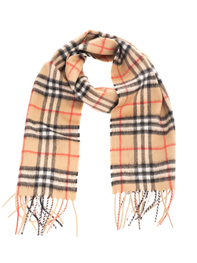 Burberry Kids' Boys  Beige Cashmere Scarf