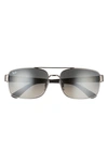 Ray Ban 61mm Pillow Sunglasses In Legend Gold/ Clear Dark Brow