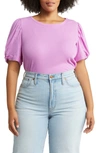 1.state Puff Sleeve Top In Purple