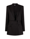 KARL LAGERFELD KARL LAGERFELD WOMEN'S BLACK OTHER MATERIALS BLAZER,225W1402999 46