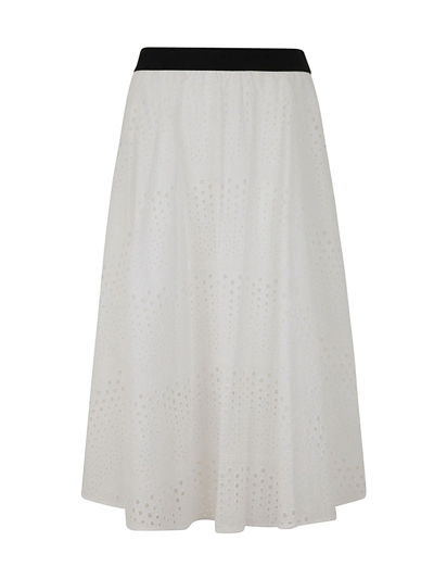 Karl Lagerfeld Women's  White Other Materials Skirt