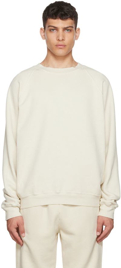 Les Tien Beige Cotton Sweatshirt In Ivory