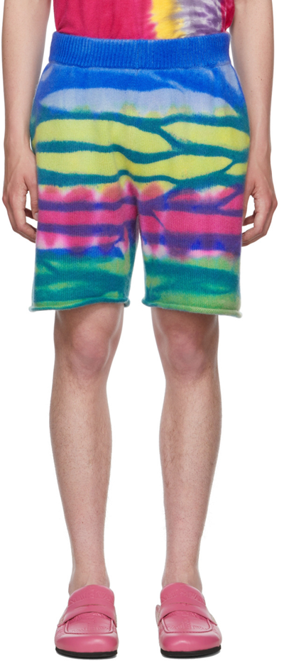 The Elder Statesman Multicolor Frank Shorts In Multicolour