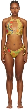 Barragan Ssense Exclusive Yellow Ambra Bikini In Yellow