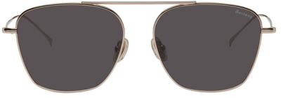 Illesteva Gold Samos Sunglasses In Gold W/ Grey Flat Le