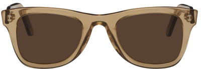 Illesteva Brown Austin Sunglasses In Brown W/ Brown Flat