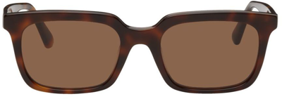 Mcq By Alexander Mcqueen Tortoiseshell Square Sunglasses In 002 Tortois