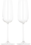 Nude Glass Mirage Champagne Glass Set In Clear