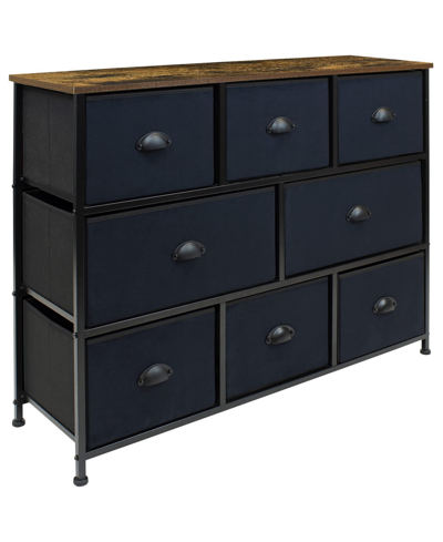 Sorbus 8 Drawers Chest Dresser In Black