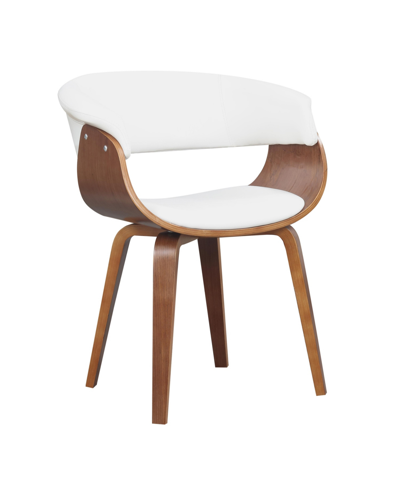 Ac Pacific Mid-century Dining Chair In White