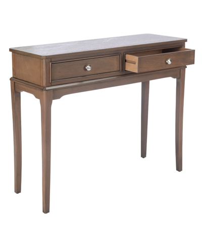 Safavieh Opal 2 Drawer Console Table In Brown