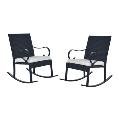 Noble House Harmony Outdoor Rocking Chair (set Of 2)