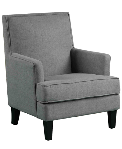 Best Master Furniture Saladin Arm Chair In Dark Gray