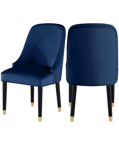 Best Master Furniture Serenity Side Chairs, Set Of 2 In Blue