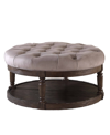 BEST MASTER FURNITURE SAMUEL TUFTED UPHOLSTERED ROUND OTTOMAN