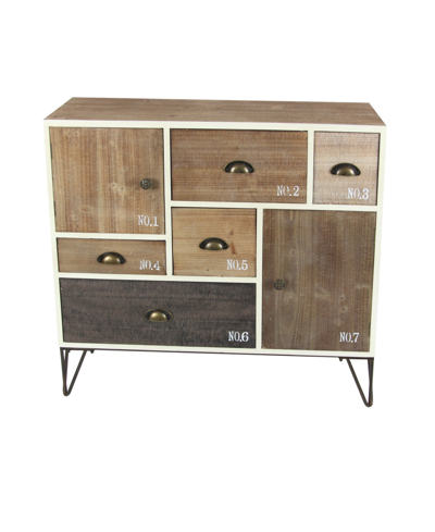 Rosemary Lane Wood Modern Chest Drawer Cabinet In Brown